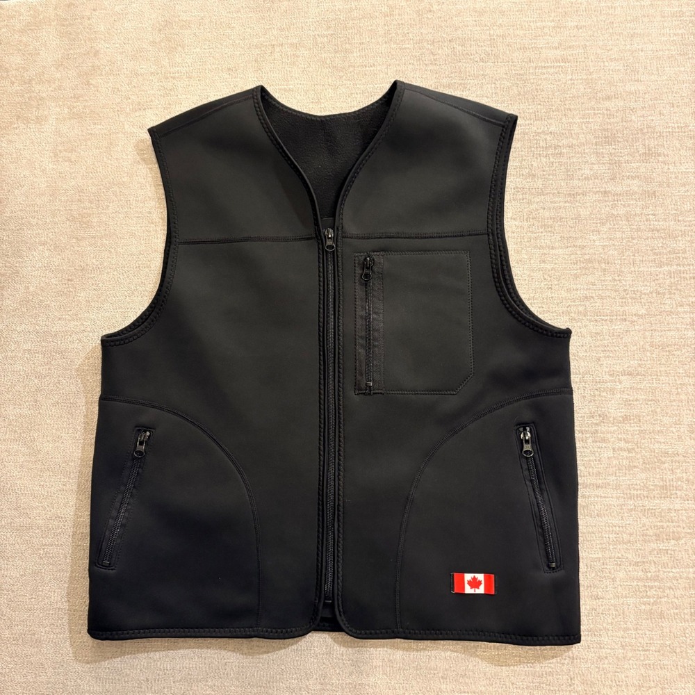 Canada Utility Multi-Pocket Tactical Fishing Vest Insulated Outdoor Mens Large